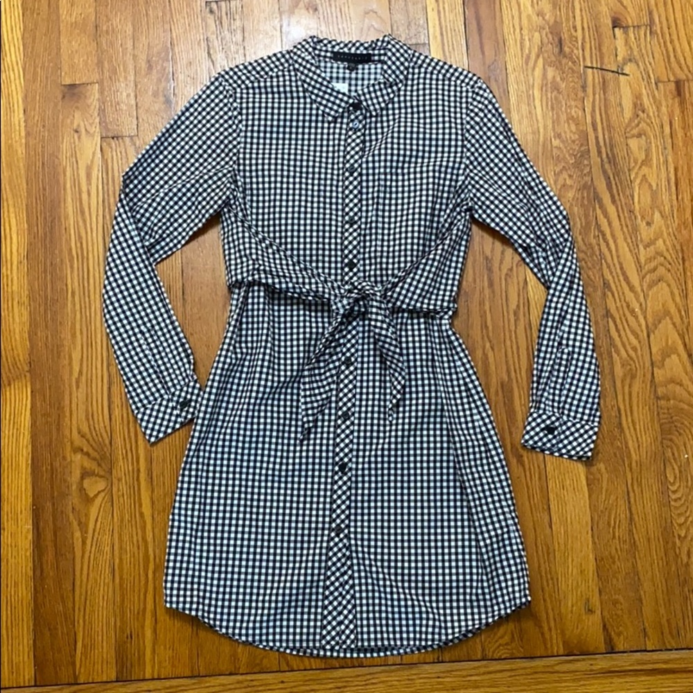 Sanctuary Button Down Plaid Dress